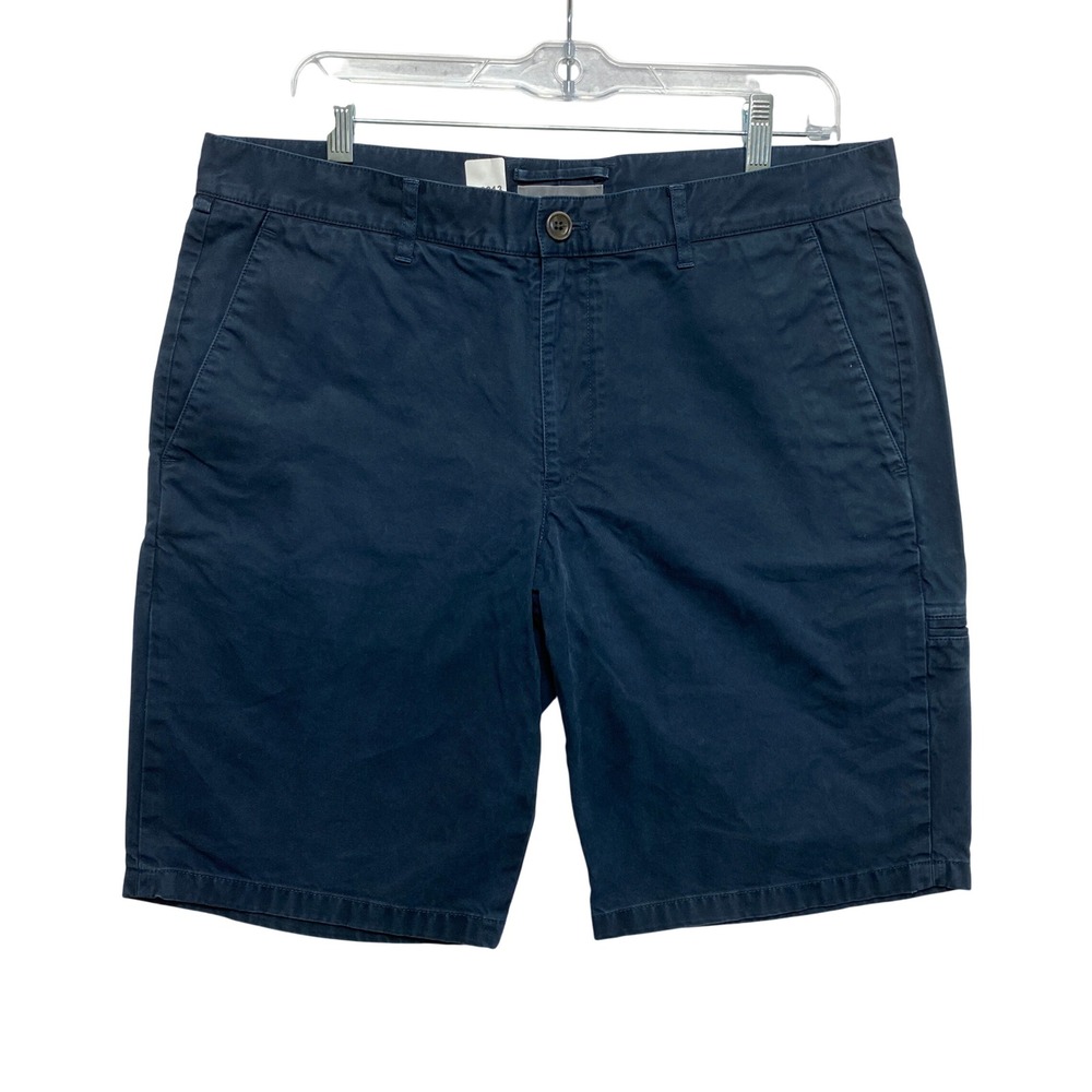Vince Shorts Mens 33 Navy Blue Chino Twill Cotton Utility Pocket